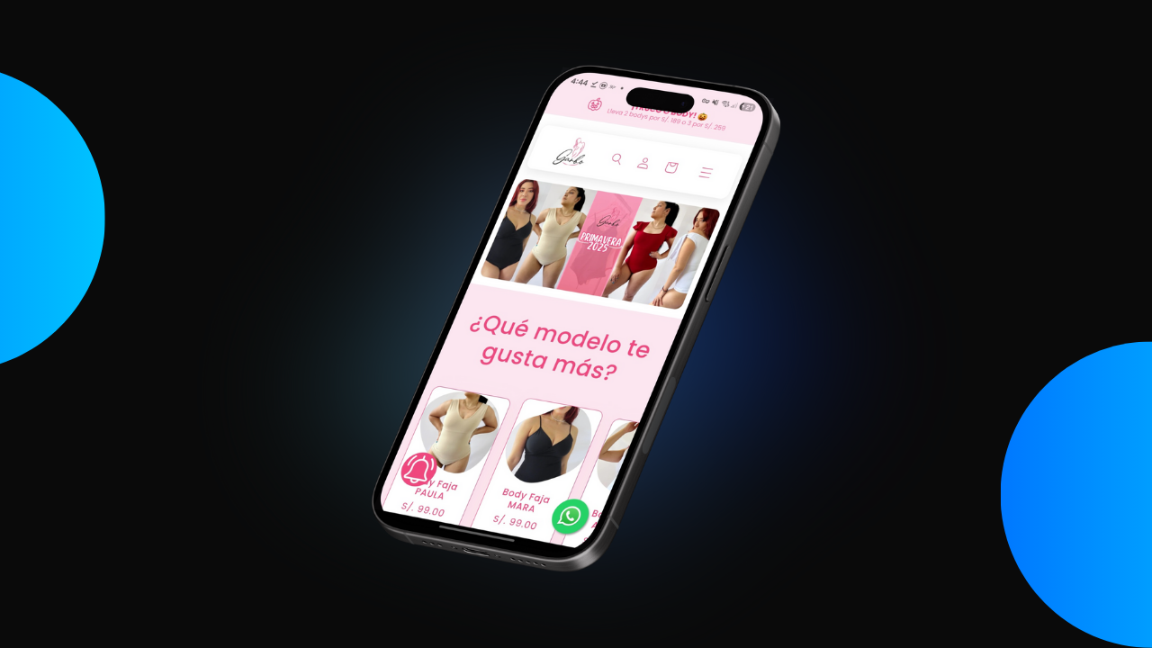 Garbo Fajas Perú Mockup - Pogo OS